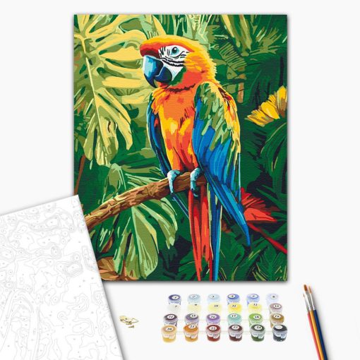 Fliegende Farben - Malen-nach-Zahlen-Set auf Keilrahmen 40x50