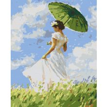 Séta a mezőn - Számfestő készlet kereten 40x50