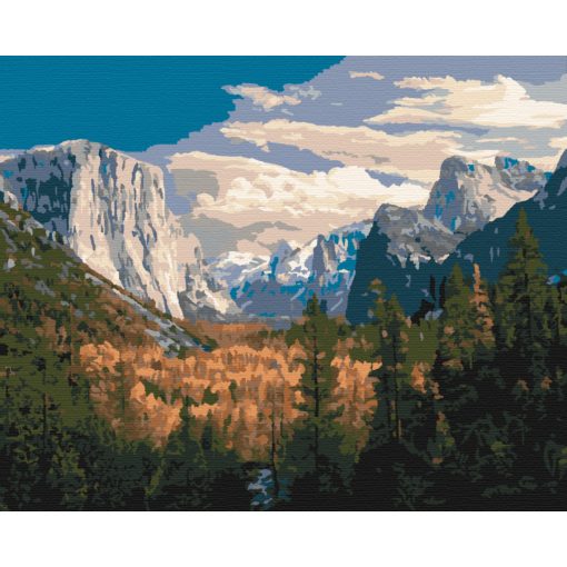 Yosemite nemzeti park - Számfestő készlet kereten 40x50