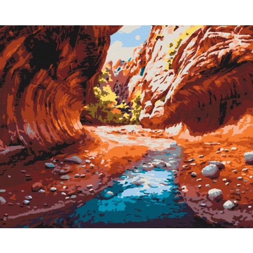 Zion nemzeti park - Számfestő készlet kereten 40x50