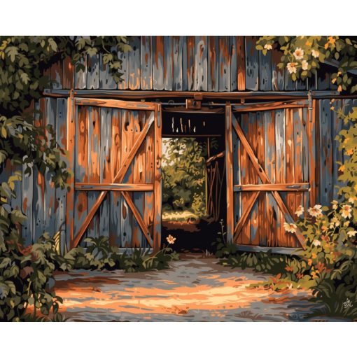 A pajta - Számfestő készlet kereten 40x50