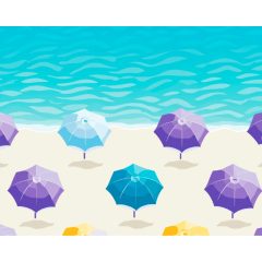 Forgalmas tengerpart - Számfestő készlet kereten 40x50