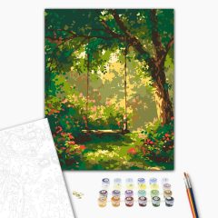 Gyermekkori lendület - Számfestő készlet kereten 40x50