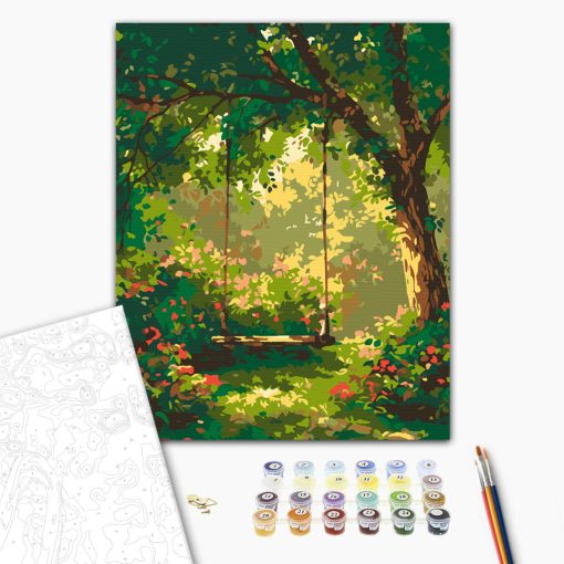 Gyermekkori lendület - Számfestő készlet kereten 40x50