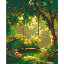 Gyermekkori lendület - Számfestő készlet kereten 40x50