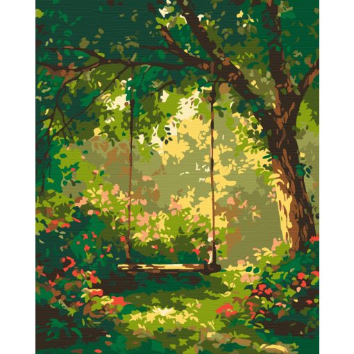 Gyermekkori lendület - Számfestő készlet kereten 40x50