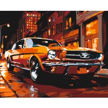 Klasszikus ragyogás - Számfestő készlet kereten 40x50