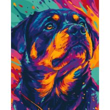 Pop art őrző - Számfestő készlet kereten 40x50