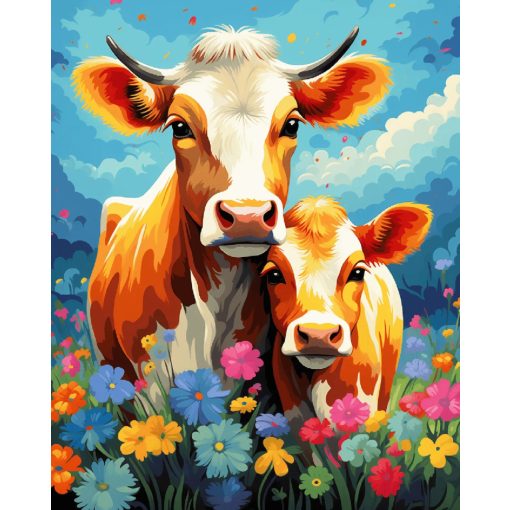 Patás csalás - Számfestő készlet kereten 40x50