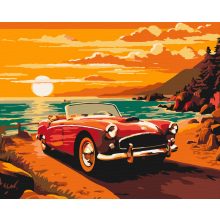 Irány a part - Számfestő készlet kereten 40x50