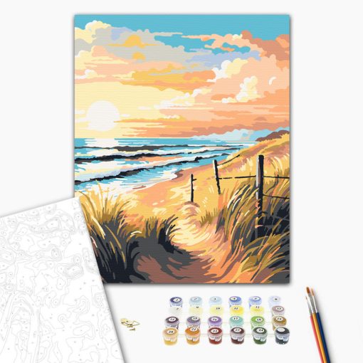 Tengerparti szellő - Számfestő készlet kereten 40x50