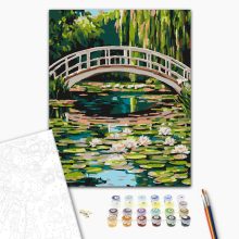 Vízililiomok - Számfestő készlet kereten 40x50