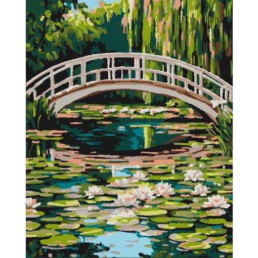 Vízililiomok - Számfestő készlet kereten 40x50