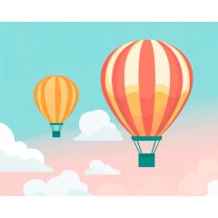 Fenn az égben - Számfestő készlet kereten 40x50