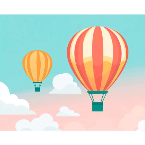 Fenn az égben - Számfestő készlet kereten 40x50