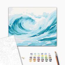 Kavargó hullámok - Számfestő készlet kereten 40x50