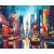 Times Square - Számfestő készlet kereten 40x50