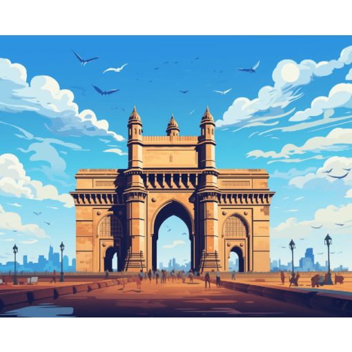 Az átjáró - Számfestő készlet kereten 40x50