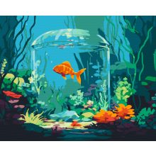 A búra alatt- Számfestő készlet kereten 40x50