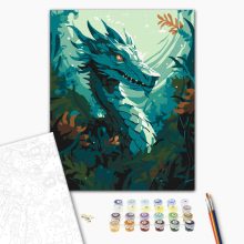 Víz alatti őrség - Számfestő készlet kereten 40x50