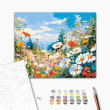 Vadvirágos rét - Számfestő készlet kereten 40x50