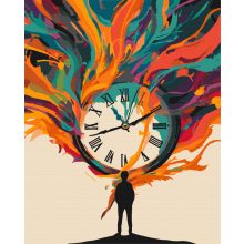 Im Strudel der Zeit - Malen-nach-Zahlen-Set auf Keilrahmen 40x50