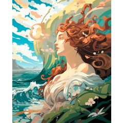 A vénusz születése - Számfestő készlet kereten 40x50