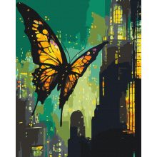 Lichter und Flügel - Malen-nach-Zahlen-Set auf Keilrahmen 40x50