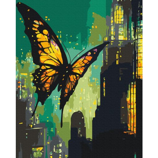 Lichter und Flügel - Malen-nach-Zahlen-Set auf Keilrahmen 40x50