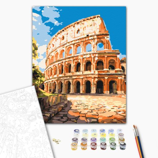 Kolosszeum - Számfestő készlet kereten 40x50