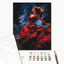 A mozdulat szépsége - Számfestő készlet kereten 40x50