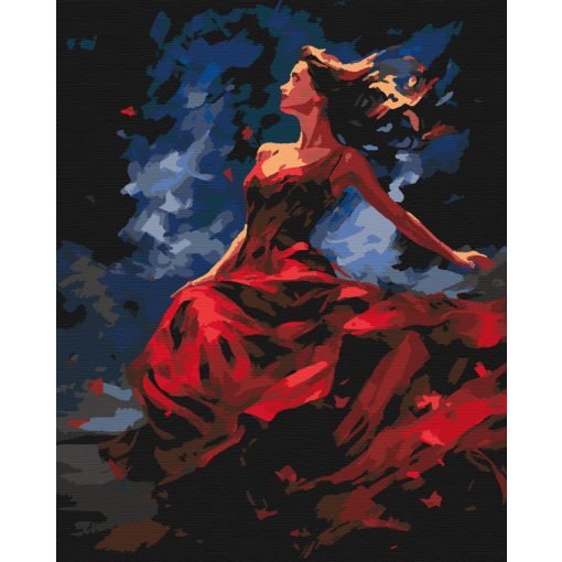 A mozdulat szépsége - Számfestő készlet kereten 40x50