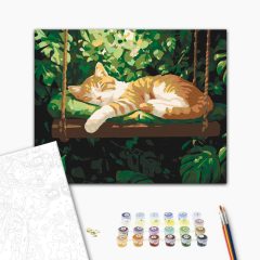 Hintacica - Számfestő készlet kereten 40x50