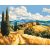   Toskanische Atmosphäre - Malen-nach-Zahlen-Set auf Keilrahmen 40x50