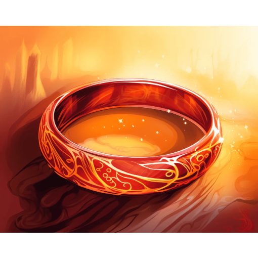 Egy Gyűrű - Számfestő készlet kereten 40x50