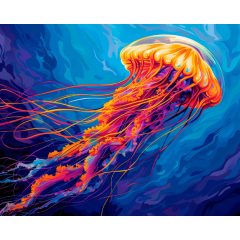 Neonmedúza - Számfestő készlet kereten 40x50
