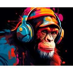 A dzsungel hangja - Számfestő készlet kereten 40x50