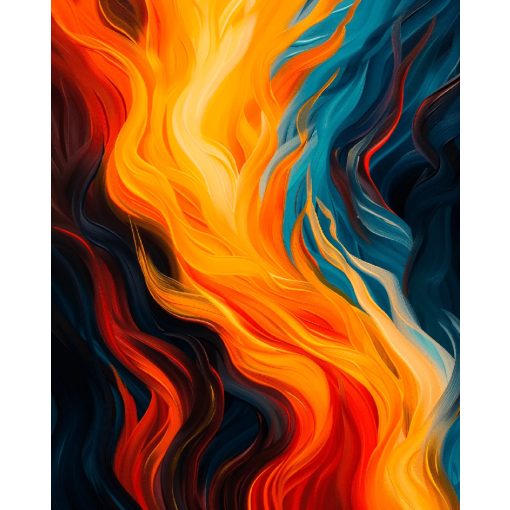 Halhatatlan láng - Számfestő készlet kereten 40x50