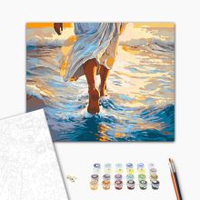 Amikor a víz vezet - Számfestő készlet kereten 40x50