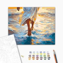 Amikor a víz vezet - Számfestő készlet kereten 40x50