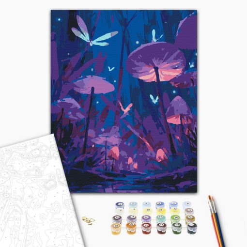 Gombakert - Számfestő készlet kereten 40x50