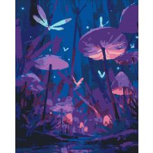 Gombakert - Számfestő készlet kereten 40x50