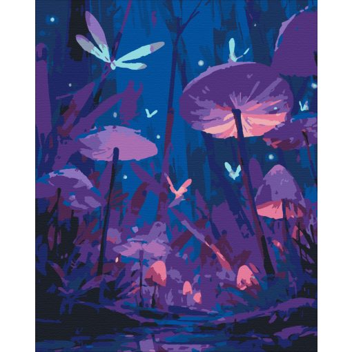 Gombakert - Számfestő készlet kereten 40x50