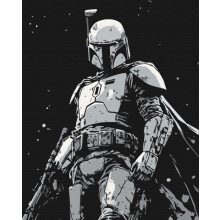 Der Kopfgeldjäger - Malen-nach-Zahlen-Set auf Keilrahmen 40x50