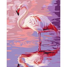 Rosa Eleganz - Malen-nach-Zahlen-Set auf Keilrahmen 40x50