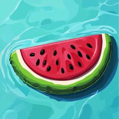 Görögdinnye - Számfestő készlet kereten 40x40