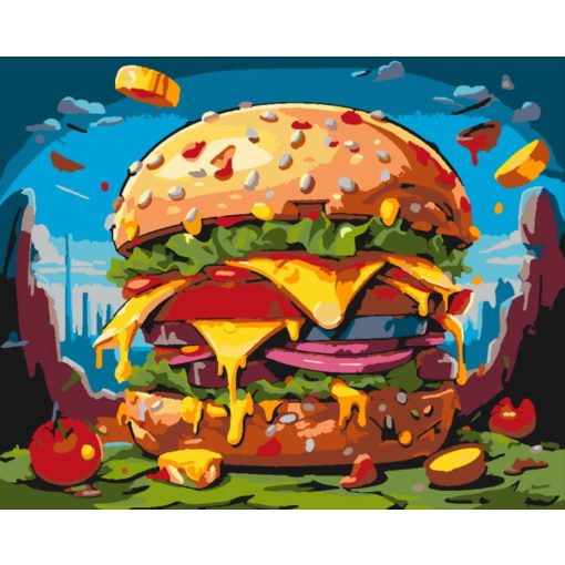 Finom színek - Számfestő készlet kereten 40x50