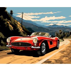 Örök klasszikus - Számfestő készlet kereten 40x50