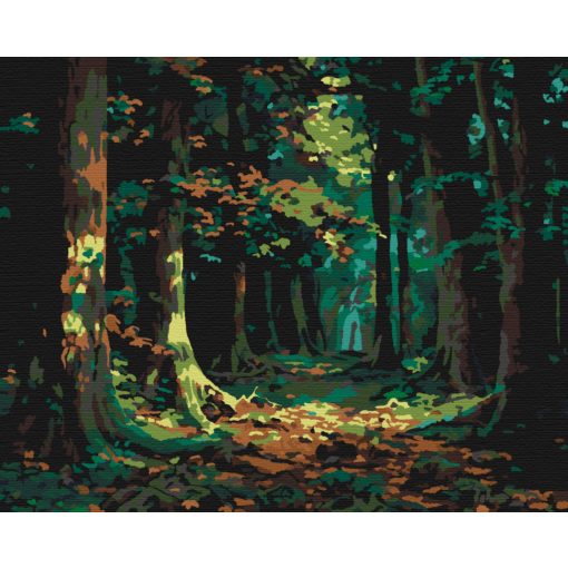 Sötét erdő - Számfestő készlet kereten 40x50
