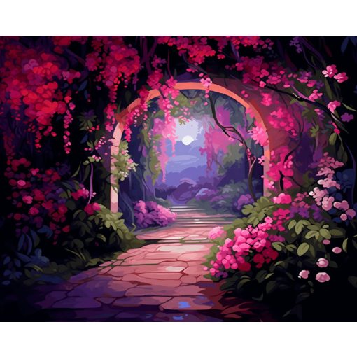 Holdfénykapu - Számfestő készlet kereten 40x50